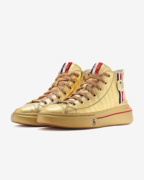 Skechers Snoop One - Gold Medal Snoop Kadın Altın Sneakers 186990 GLD-2