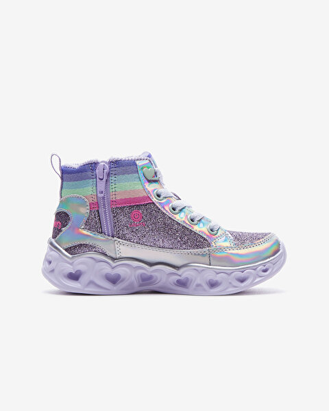 Skechers Heart Lights - Rainbow Diva Büyük Kız Çocuk Mor Işıklı Bot 20272L LVMT-2