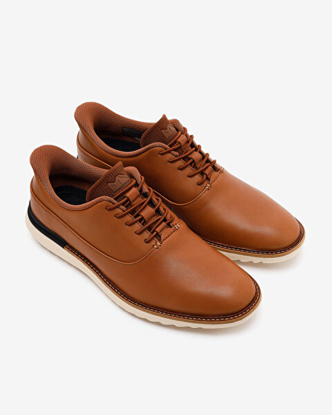 Skechers Mako - Hollins Erkek Kahverengi Günlük Ayakkabı 205314 COG-5