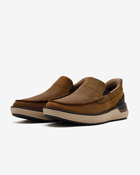 Skechers Mako 2.0 - Huxli Erkek Bej Günlük Ayakkabı 205326 DSRT-2