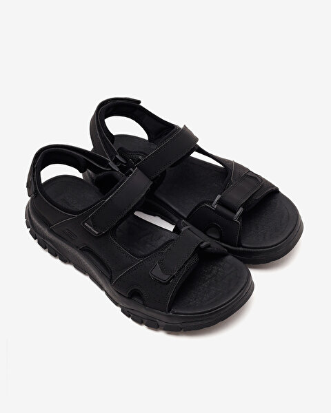 Skechers Wagner Erkek Siyah Sandalet 205724 BBK-4