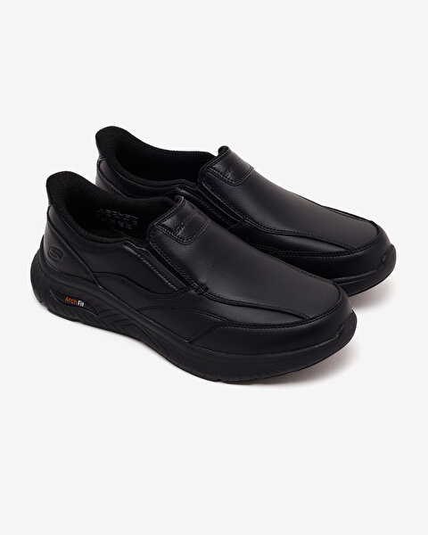 Skechers Arch Fit Crosser Erkek Siyah Günlük Ayakkabı 205869 BBK-5