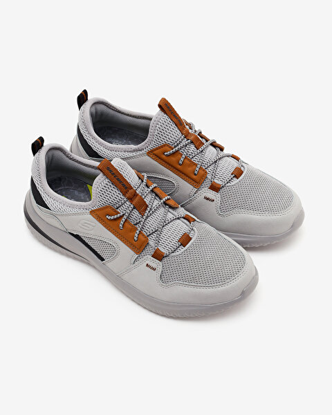 Skechers Delson 3.0 Erkek Gri Günlük Ayakkabı 210797 GRY-4
