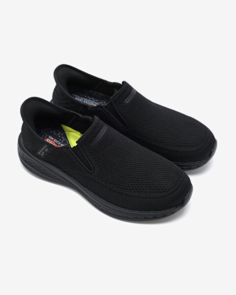 Skechers Slade - Deacon Erkek Siyah Günlük Ayakkabı 210887 BBK-5