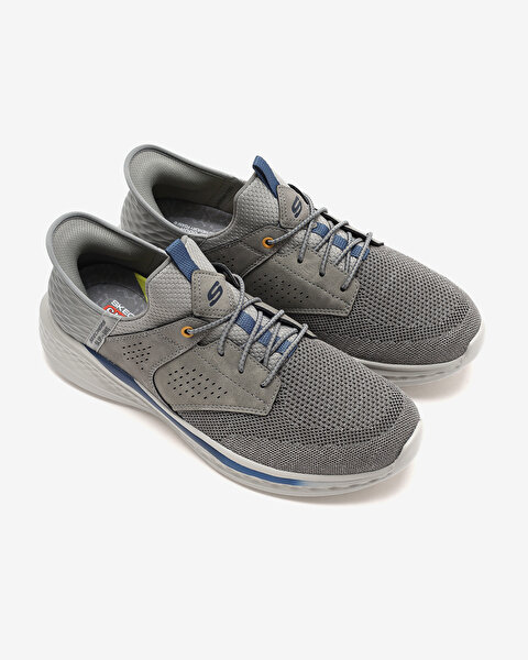 Skechers Slade - Caster Erkek Gri Günlük Ayakkabı 210889 GRY-5