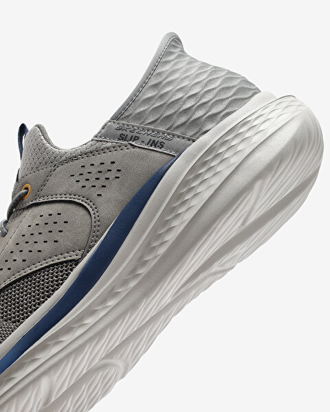 Skechers Slade - Caster Erkek Gri Günlük Ayakkabı 210889 GRY-6