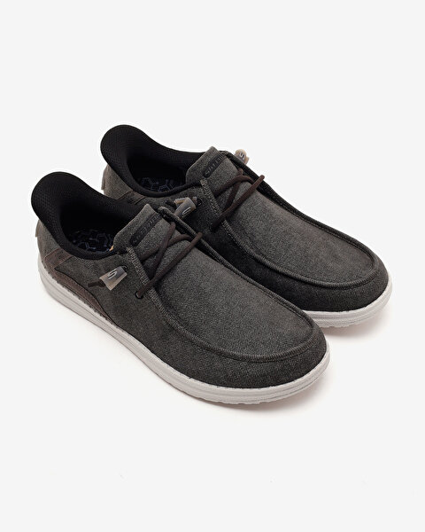 Skechers Melson - Coronado Erkek Siyah Günlük Ayakkabı 210959 BKGY-5