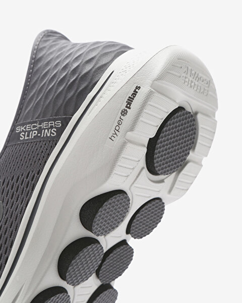 Skechers Go Walk 7  -  Free Hand 2 Erkek Gri Yürüyüş Ayakkabısı 216648 CCBK-6