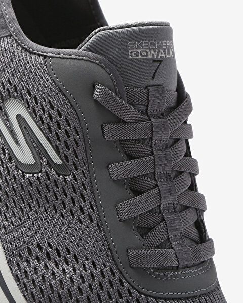 Skechers Go Walk 7  -  Free Hand 2 Erkek Gri Yürüyüş Ayakkabısı 216648 CCBK-8