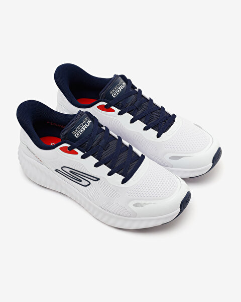Skechers Go Run Now Erkek Beyaz Koşu Ayakkabısı 220392 WNV-5