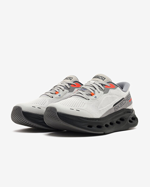 Skechers Max Cushioning Glide-step - Advert Erkek Gri Koşu Ayakkabısı 220421 GYBK-2