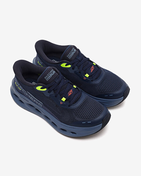 Skechers Max Cushioning Glide-step - Advert Erkek Lacivert Koşu Ayakkabısı 220421 NVMT-5