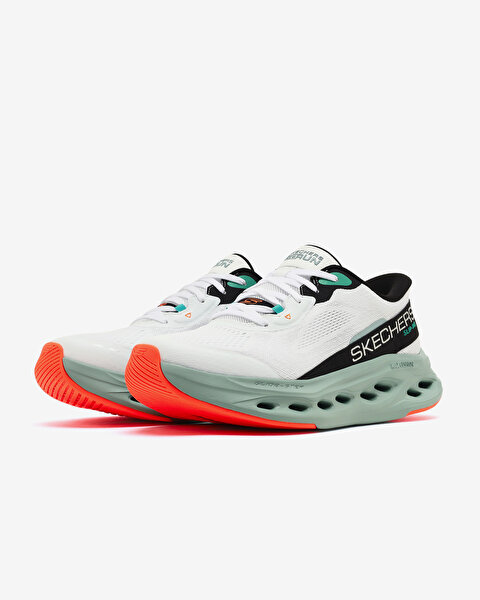 Skechers Max Cushioning Glide-step - Advert Erkek Beyaz Koşu Ayakkabısı 220421 WMLT-2