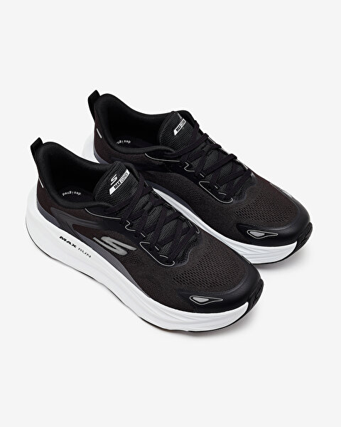 Skechers Max Run - Pacewave Erkek Siyah Koşu Ayakkabısı 221002 BKW-5
