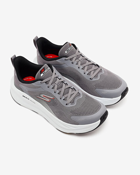 Skechers Max Run - Pacewave Erkek Gri Koşu Ayakkabısı 221002 GRY-5