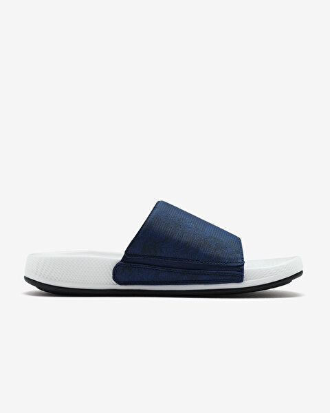 Skechers Hyper Slide - Topographic Erkek Lacivert Terlik 229137 NVBK-1