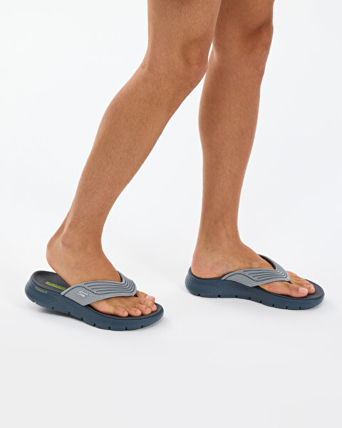 Skechers Go Walk Flex Sandal Erkek Gri Parmak Arası Terlik 229214 GRY-7