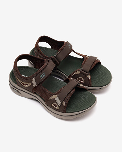 Skechers Go Walk Arch Fit 2.0 Sandal Erkek Kahverengi Sandalet 229309 BRN-4