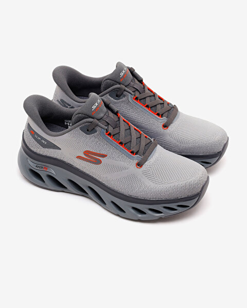 Skechers Arch Fit Glide-step Erkek Gri Spor Ayakkabı 232528 CCOR-4