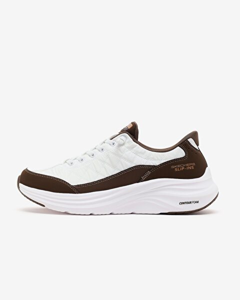 Skechers Contour Foam-cozy Fit Erkek Beyaz Siyah Kirmizi Spor Ayakkabı 232619 WBR