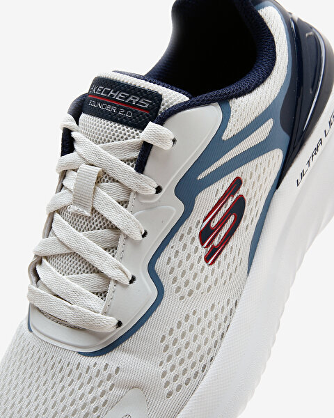 Skechers Bounder 2.0 Erkek Beyaz Spor Ayakkabı 232674 WNV-8