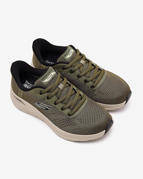 Skechers Arch Fit 2.0 Erkek Haki Spor Ayakkabı 232712 OLBK-5