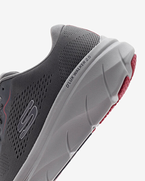 Skechers D'lux Walker 2.0  -  Swave Erkek Gri Spor Ayakkabı 232714 CCRD-6