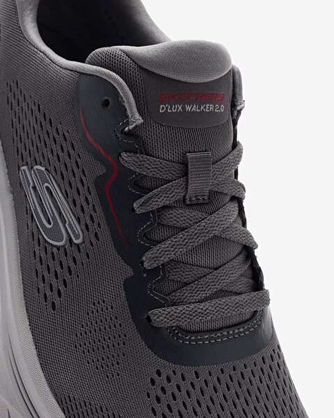 Skechers D'lux Walker 2.0  -  Swave Erkek Gri Spor Ayakkabı 232714 CCRD-7