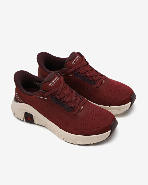 Skechers Relaxed Fit Flex Erkek Bordo Spor Ayakkabı 233218 BURG-5