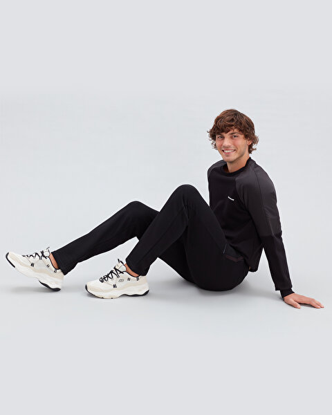 Skechers D'lites 4.0  -  Downhaul Erkek Bej Sneakers 237407 NTBK-1