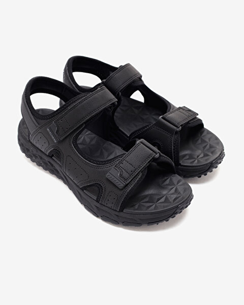 Skechers Escape Plan Trail Sandal - Forever Pursuit Erkek Siyah Sandalet 237588 BBK-5