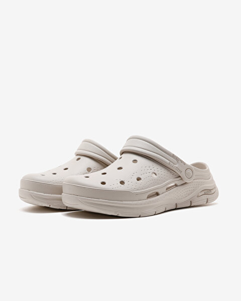 Skechers Arch Fit Foamies  -  Valiant Erkek Bej Terlik 243160 NAT-3