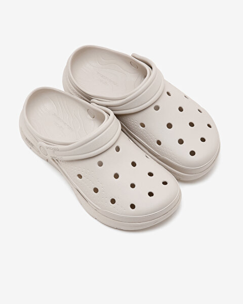 Skechers Arch Fit Foamies  -  Valiant Erkek Bej Terlik 243160 NAT-6