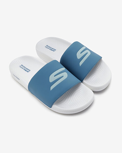 Skechers Hyper Slide  -  Deriver Erkek Beyaz Terlik 246020 WBL-5