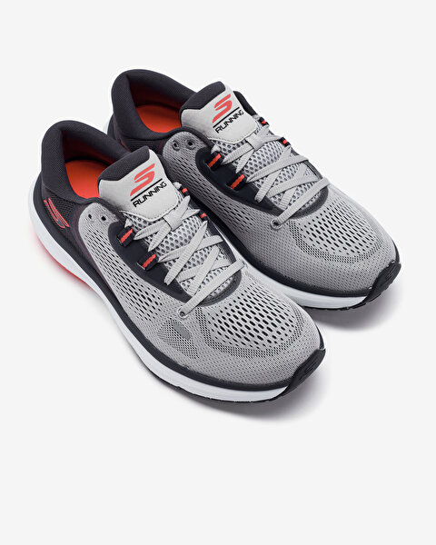 Skechers Go Run Pure 4 Erkek Gri Koşu Ayakkabısı 246082 GYOR-5