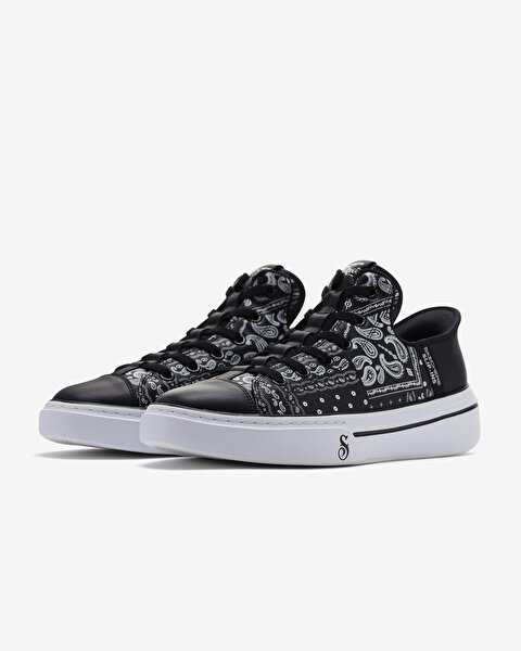 Skechers Snoop One - Double G Erkek Siyah Sneakers 251017 BKW-2
