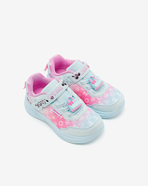 Skechers Power Jams 2.0 Küçük Kız Çocuk Mavi Spor Ayakkabı 302199N AQMT-4