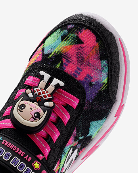 Skechers Snuggle Sneaks - Skech Squad Büyük Kız Çocuk Siyah Spor Ayakkabı 302214L BKMT-9