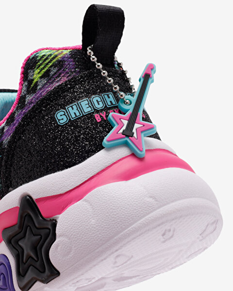 Skechers Snuggle Sneaks - Skech Squad Büyük Kız Çocuk Siyah Spor Ayakkabı 302214L BKMT-10