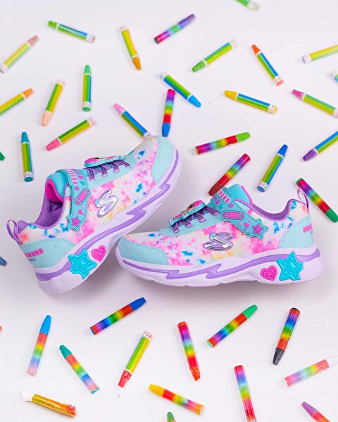 Snuggle Sneaks - Skech Squad Büyük Kız Çocuk Haki Spor Ayakkabı 302214L MTMT
