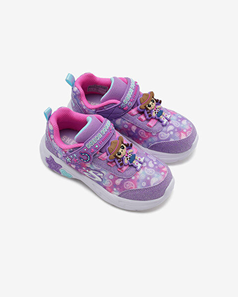 Skechers Snuggle Sneaks - Skech Squad Küçük Kız Çocuk Mor Spor Ayakkabı 302214N LVMT-5