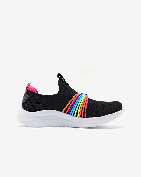 Skechers Ultra Flex 3.0 - Rainbow Speed Büyük Kız Çocuk Siyah Spor Ayakkabı 302268L BKMT-1