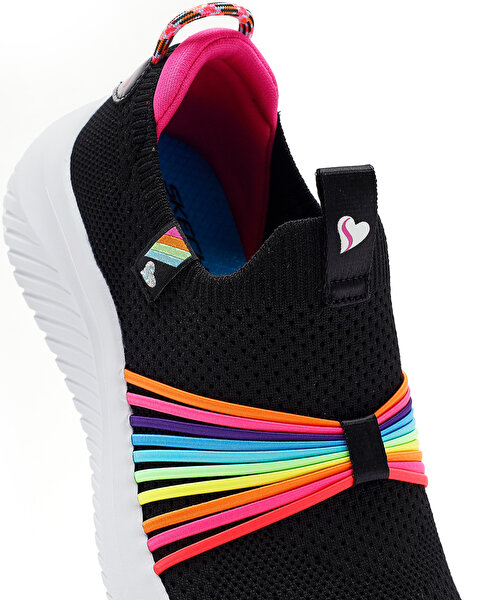 Skechers Ultra Flex 3.0 - Rainbow Speed Büyük Kız Çocuk Siyah Spor Ayakkabı 302268L BKMT-7