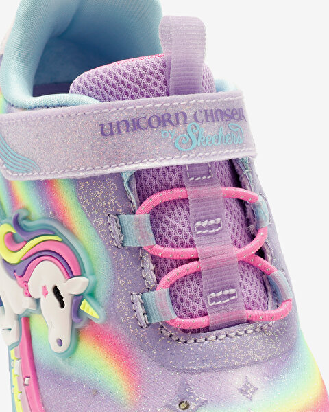 Skechers Unicorn Chaser Küçük Kız Çocuk Mor Işıklı Spor Ayakkabı 302298N LVMT-8
