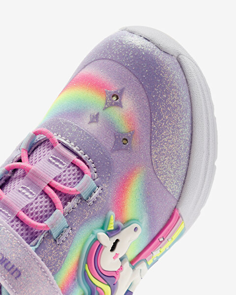 Skechers Unicorn Chaser Küçük Kız Çocuk Mor Işıklı Spor Ayakkabı 302298N LVMT-9