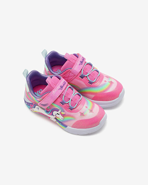 Skechers Unicorn Chaser Küçük Kız Çocuk Pembe Işıklı Spor Ayakkabı 302298N PKMT-7