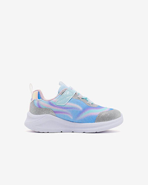 Skechers Unicorn Chaser Küçük Kız Çocuk Gri Işıklı Spor Ayakkabı 302298N SMLT-1