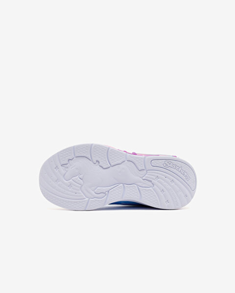Skechers Unicorn Chaser Küçük Kız Çocuk Gri Işıklı Spor Ayakkabı 302298N SMLT-3