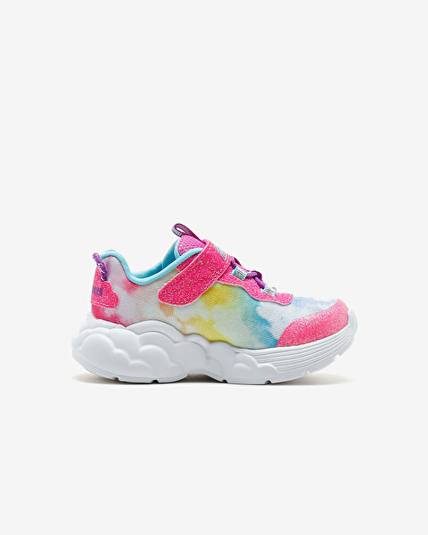 Skechers Rainbow Racer Küçük Kız Çocuk Pembe Işıklı Spor Ayakkabı 302300N PKMT-2