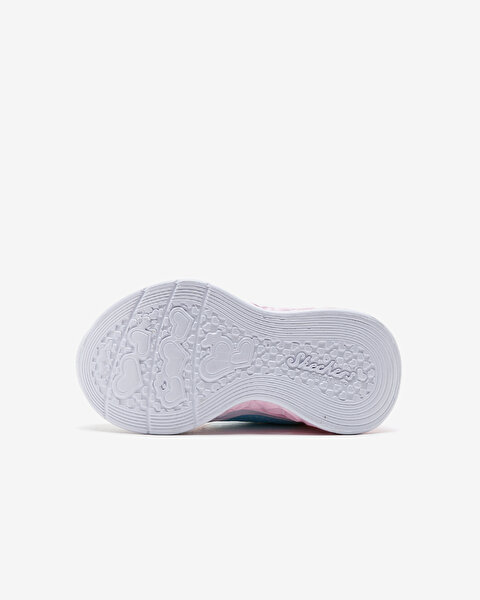 Skechers Flutter Heart Lights - Simply L Küçük Kız Çocuk Gri Işıklı Spor Ayakkabı 302315N SMLT-4